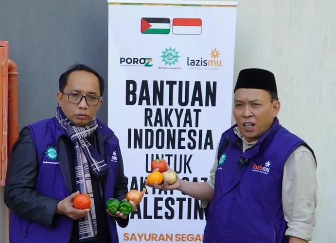 Lazismu Kirim 2 Ton Sayur dan Buah untuk Bantu Warga Palestina